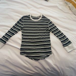 Free People 3/4 length striped top